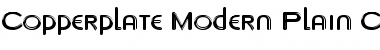 Copperplate Modern Plain Chrome Font
