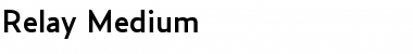 Relay-Medium Regular Font