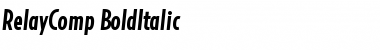 RelayComp-BoldItalic Regular Font