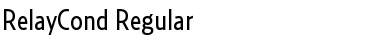RelayCond-Regular Regular Font
