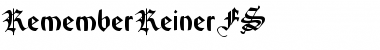 Download RememberReinerFS Font