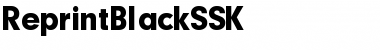 ReprintBlackSSK Regular Font
