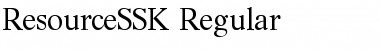 Download ResourceSSK Font