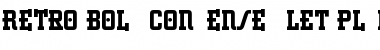 Retro Bold Condensed LET Font