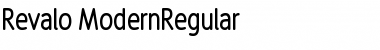 Download Revalo ModernRegular Font