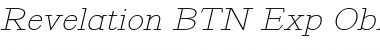 Revelation BTN Exp Oblique Font