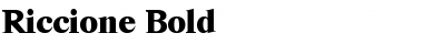 Riccione-Bold Regular Font