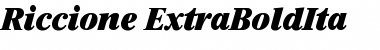 Riccione-ExtraBoldIta Regular Font