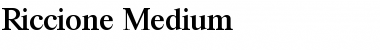 Riccione-Medium Regular Font