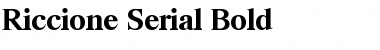 Riccione-Serial Bold Font