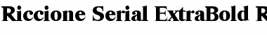 Riccione-Serial-ExtraBold Regular Font