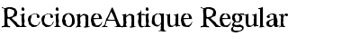RiccioneAntique Regular Font