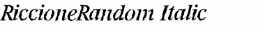 RiccioneRandom Font