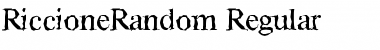 RiccioneRandom Regular Font