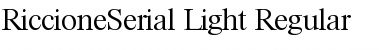 RiccioneSerial-Light Regular