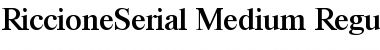 Download RiccioneSerial-Medium Font