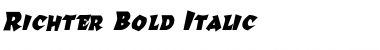 Richter Bold Italic Font
