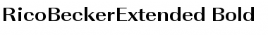 Download RicoBeckerExtended Font