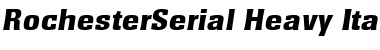 RochesterSerial-Heavy Font