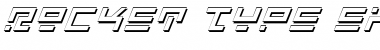 Rocket Type Shadow Italic Font