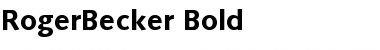 RogerBecker Font