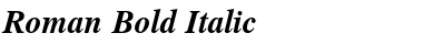 Roman Bold-Italic