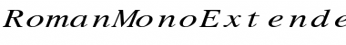 RomanMonoExtended Italic Font