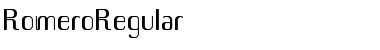 Download RomeroRegular Font