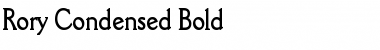 Rory Condensed Bold Font