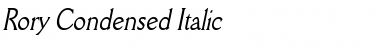 Rory Condensed Italic