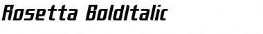 Rosetta Bold Italic Font