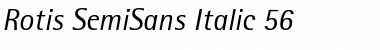 RotisSemiSans Italic Font