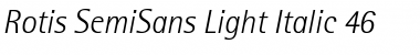 RotisSemiSans Light Font