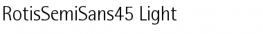 RotisSemiSans45-Light Light Font