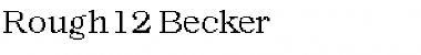 Download Rough12 Becker Font