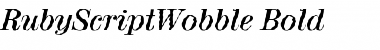 RubyScriptWobble Font