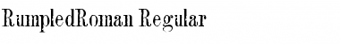 RumpledRoman Regular Font