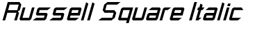 Russell Square Italic Font