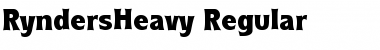 RyndersHeavy Regular Font