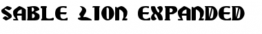 Sable Lion Expanded Font
