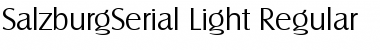 SalzburgSerial-Light Regular