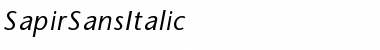 Download SapirSansItalic Font