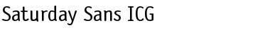 Download Saturday Sans ICG Font