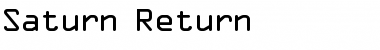 Download Saturn Return Font