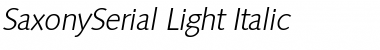 SaxonySerial-Light Font