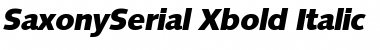 SaxonySerial-Xbold Italic