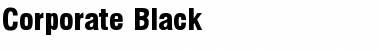 Corporate Black Font