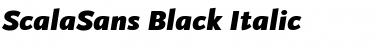 ScalaSans Black Italic Font