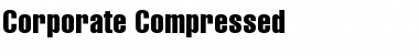 Corporate Compressed Regular Font