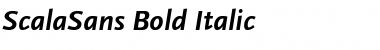 ScalaSans Bold Italic Font